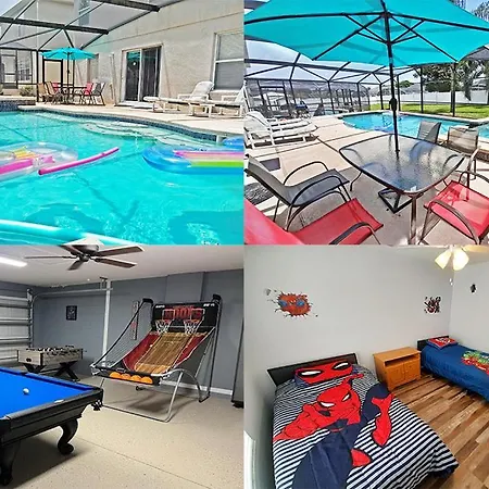 Private Pool Villa With Game Room Close To Theme Parks!